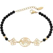 Faina Pulseira ouro / preto