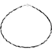 NAEMI Colar preto / prata