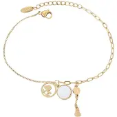 NAEMI Pulseira ouro / branco