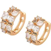 NAEMI Brincos ouro / transparente