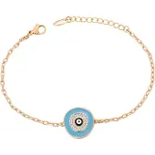 NAEMI Pulseira turquesa / ouro / branco