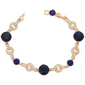 NAEMI Pulseira navy / ouro