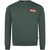 Lonsdale Sweatshirt 'Lympstone' verde escuro / vermelho / branco