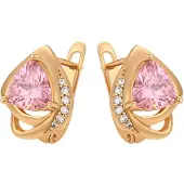 NAEMI Brincos ouro / cor-de-rosa / transparente