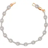 Faina Pulseira ouro / transparente