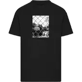 Mister tee Camisa 'Not Just A Game' cinzento / preto / branco