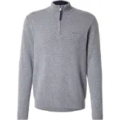 Superdry para homem. M6110688A Pulôver de lã cinzento (S), Casual, Cinza