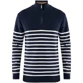 Mexx Pullover navy / branco natural