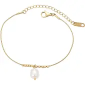 Gaya Pulseira ouro / branco pérola