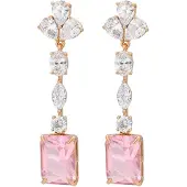 Gaya Brincos ouro rosa / cor-de-rosa / transparente