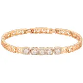 Faina Pulseira ouro rosa / transparente