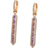 NAEMI Brincos ouro / roxo