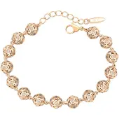 Faina Pulseira ouro rosa / transparente