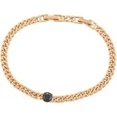 Gaya Pulseira ouro rosa / preto