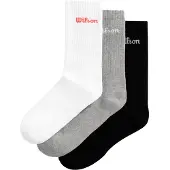 Wilson Meias Crew Logo 3 Unidades