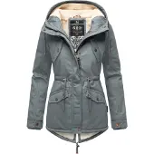 MARIKOO Parka de inverno 'Manolya' azul pombo