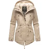 MARIKOO Parka de inverno 'Manolya' bege