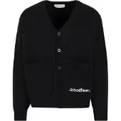 Another Cotton Lab Casaco de malha preto / branco