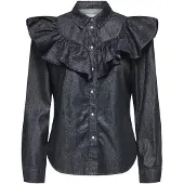 ONLY Blusa 'ONLINDIGO' preto denim