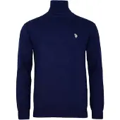 U.S. POLO ASSN. Pullover azul escuro / branco