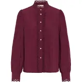 Cream Blusa 'Pia' bordeaux
