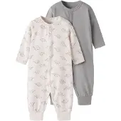 TWO SOON Pijama creme / cinzento