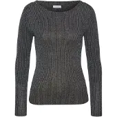LASCANA Pullover mosqueado preto