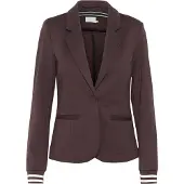 Kaffe Blazer 'Kinnie' chocolate / branco