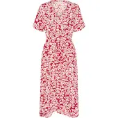 Kaffe Vestido 'Beathe' vermelho / branco