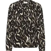 Kaffe Blusa 'KADitte' bege claro / castanho / preto