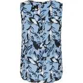 Kaffe Blusa 'KAAmber' azul pastel / preto / branco
