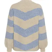 Kaffe Pullover 'Verana' bege mosqueado / azul claro