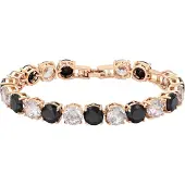 Faina Pulseira ouro rosa / preto / branco