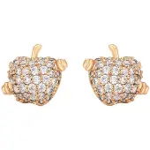 NAEMI Brincos ouro / transparente
