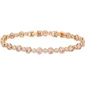 Faina Pulseira ouro / cor-de-rosa / transparente