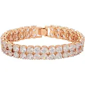 NAEMI Pulseira ouro rosa / branco