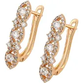 NAEMI Brincos ouro rosa / branco