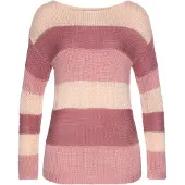 LASCANA Pullover creme / amora / pó