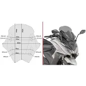 Givi Para-brisa D6110s Kymco Ak 550