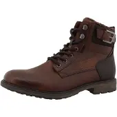 Tom Tailor Botas com atacadores castanho
