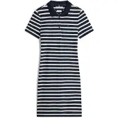 Tommy Hilfiger Vestido Curto De Manga Curta 1985 Slim Pique