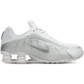 Nike Sapatilhas baixas 'SHOX R4' prata / branco