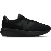 New Balance unisex. U370V1 Ténis de couro 370 preto (44), 1 a 3cm, Cordão, Casual