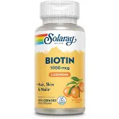 Solaray Biotina 1000mcgr Laranja 100 Unidades