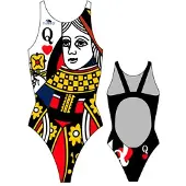Turbo Maiô Queen Of Hearts