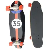 Tracker Skate Cruiser Freeride Pool Red Wheels 31.75´´
