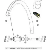 Mavic Aro Dianteiro Ksyrium Pro Carbon Slc Disc Hr