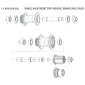 Zipp Eixo Do Cubo Dianteiro 76d Disc Brake