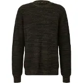 QS Pullover mosqueado preto