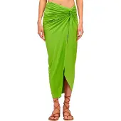 Sundek Sarongue Pareo Skirt In Lycra